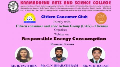 Webinar on Responsible Energy Consumption